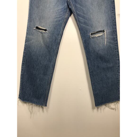 SLVRLAKE Jeans Women's Blue Road To Nowhere Dakota Medium Wash Straight Leg 30 - Picture 4 of 12